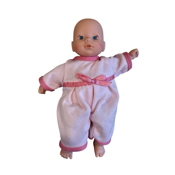 Circo Cititoy Mini baby doll 8" pink  pj outfit soft body Target Blue Eyes - Picture 1 of 7